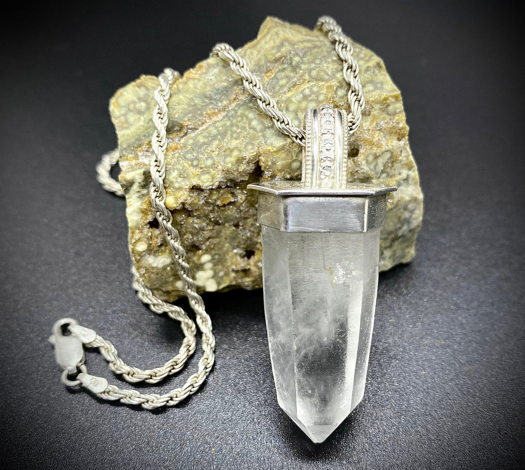 Art Nouveau Crystal Pendant