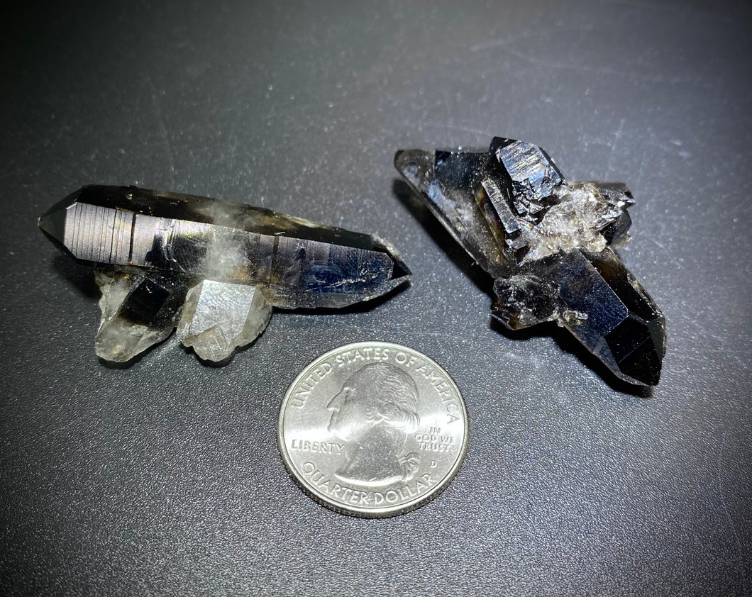 Smoky Quartz Crystals from Arkansas (2 Piece)